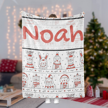 Load image into Gallery viewer, Personalized Christmas Blanket II24