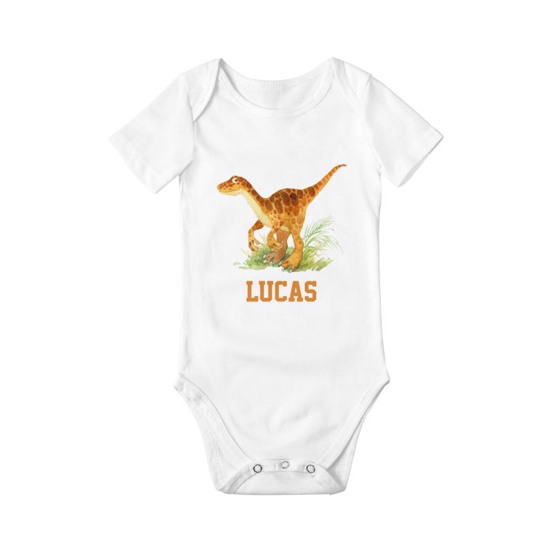 Personalized Baby Onesie Dinosaur I10 – Oak Bay Online Store