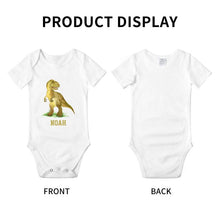 Load image into Gallery viewer, Personalized Baby Onesie Dinosaur I07