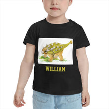 Load image into Gallery viewer, Personalized Kids Tee Dinosaur I01