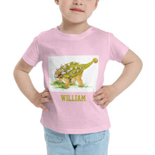 Load image into Gallery viewer, Personalized Kids Tee Dinosaur I01