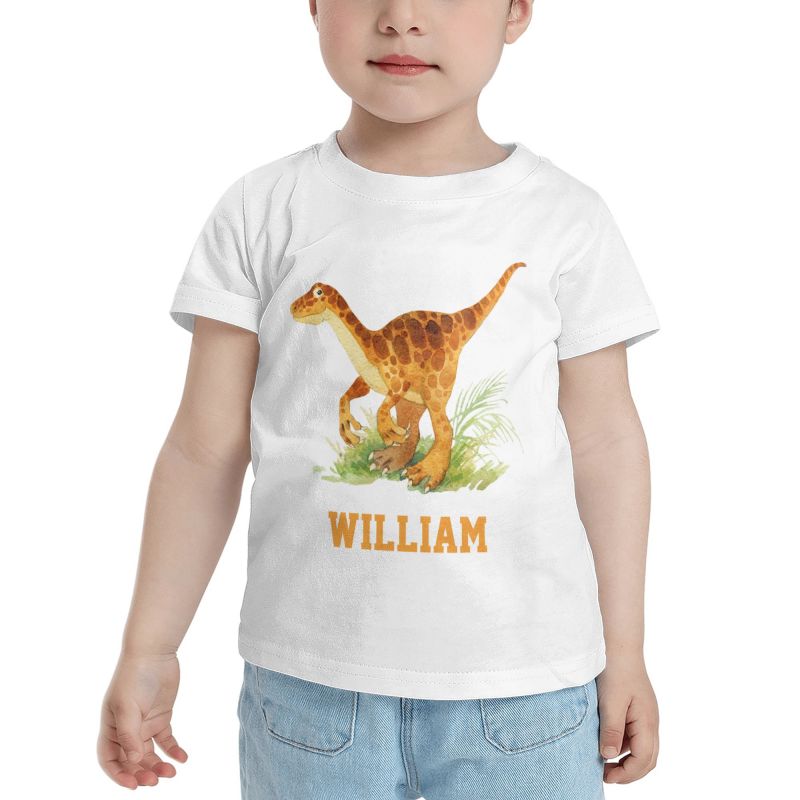 Personalized Kids Tee Dinosaur I02