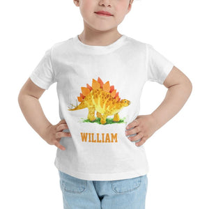 Personalized Kids Tee Dinosaur I03