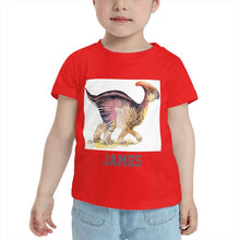 Load image into Gallery viewer, Personalized Kids Tee Dinosaur I04