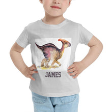 Load image into Gallery viewer, Personalized Kids Tee Dinosaur I04