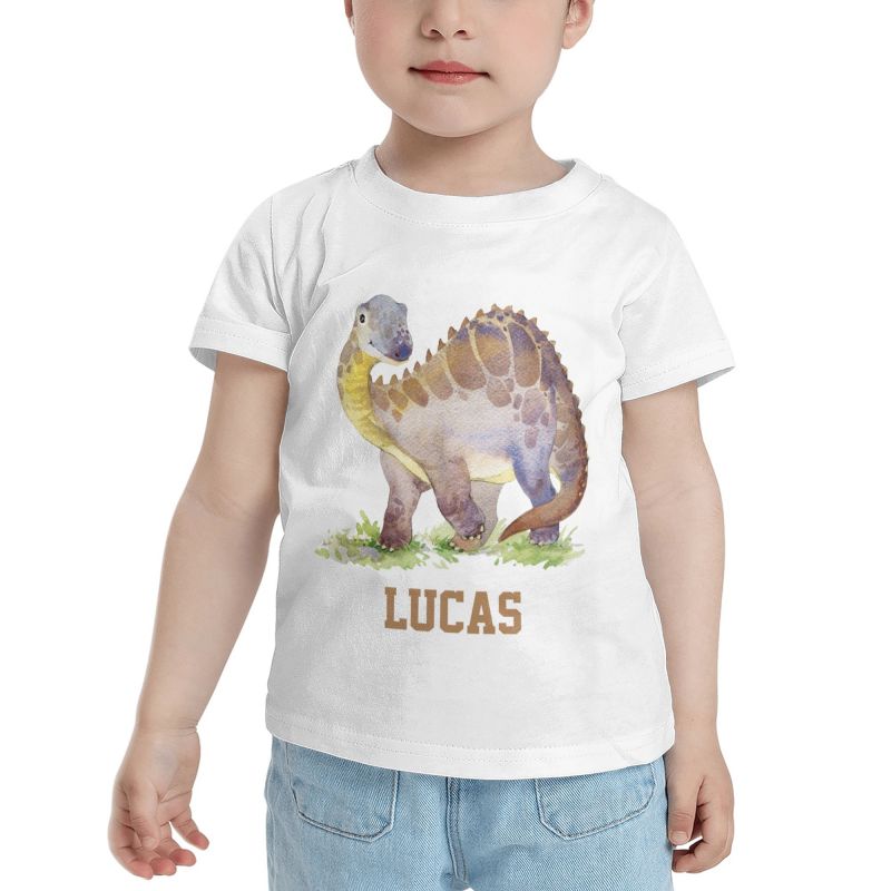 Personalized Kids Tee Dinosaur I05