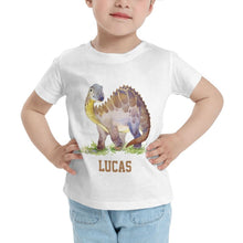 Load image into Gallery viewer, Personalized Kids Tee Dinosaur I05