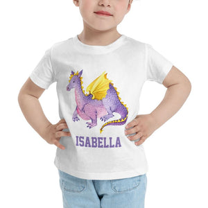 Personalized Kids Tee Dinosaur I08