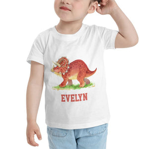Personalized Kids Tee Dinosaur I09