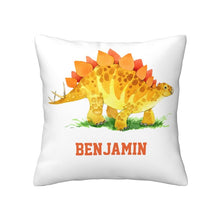Load image into Gallery viewer, Personalize Name Dinosaur Pillow I01