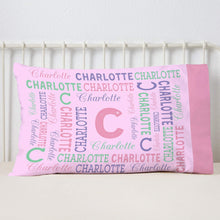 Load image into Gallery viewer, Personalized Name Art Pillowcase I06