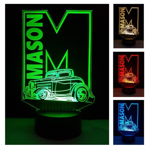 Custom Truck Night Lights with Name 16 Colors IV05