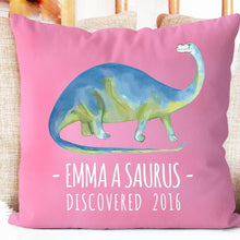 Load image into Gallery viewer, Personalize Name Cushion Dinosaur 03
