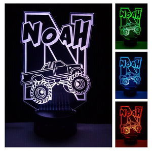Custom Truck Night Lights with Name 16 Colors IV06