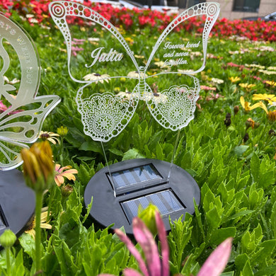 Garden Solar Memorial Light Multiple Styles With Name Only