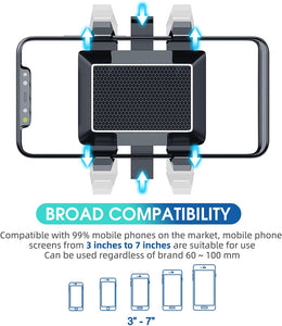 Rotating and retractable mobile phone holder
