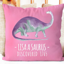 Load image into Gallery viewer, Personalize Name Cushion Dinosaur 02