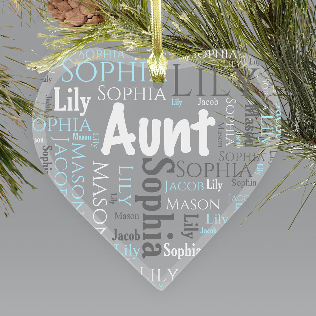 Personalized Christmas Name Collage Ornament III04