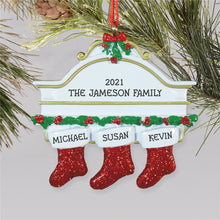 Load image into Gallery viewer, Personalized Christmas Ornament I03 Stocking