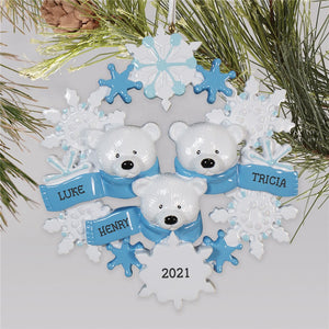 Personalized Christmas Ornament I07 Polar Bear