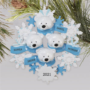 Personalized Christmas Ornament I07 Polar Bear