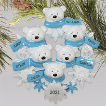 Load image into Gallery viewer, Personalized Christmas Ornament I07 Polar Bear