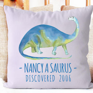 Personalize Name Cushion Dinosaur 03