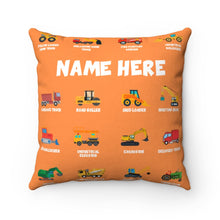 Load image into Gallery viewer, Personalized Name Construction Pillow