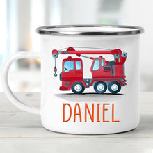 Load image into Gallery viewer, Personalized Kids Truck Mug04