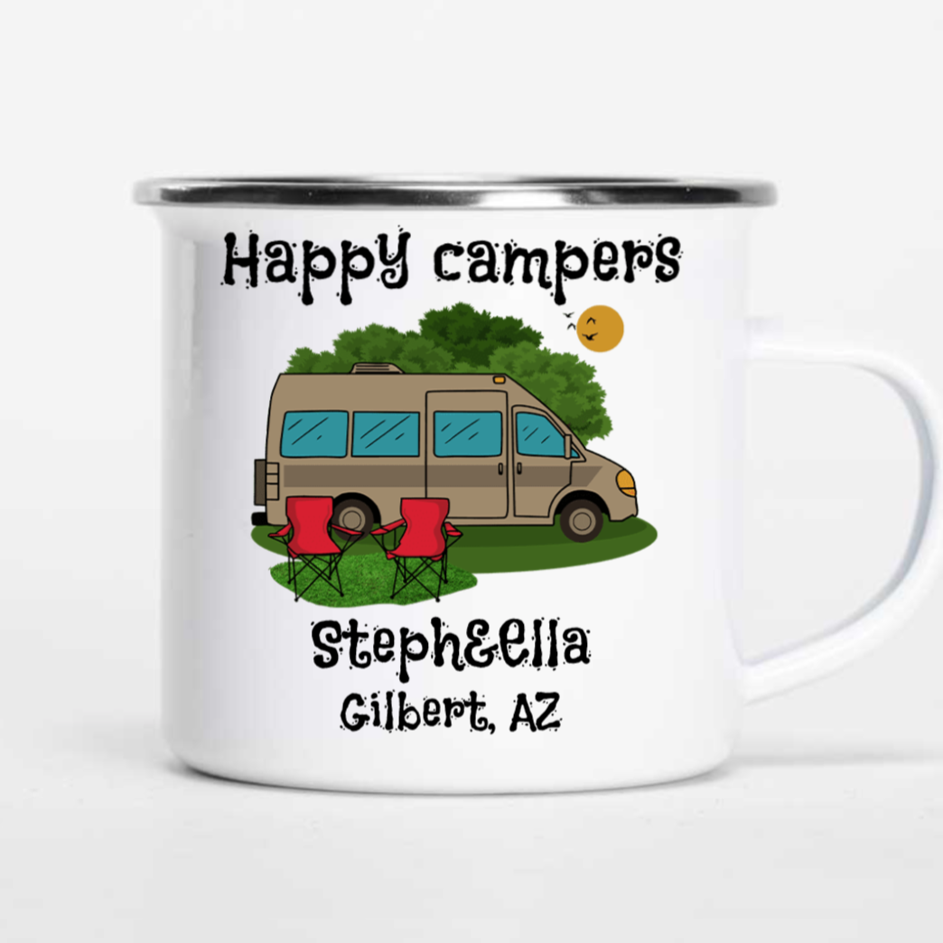 Personalized Happy Campers Mugs I09