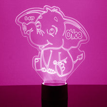 Load image into Gallery viewer, Custom Elephant Night Lights with Name / 7 Color Changing LED Lamp III20