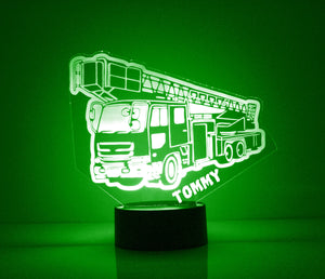 Custom Truck Night Lights with Name / 7 Color Changing LED Lamp III06