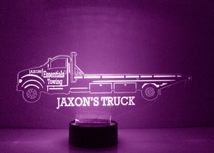 Custom Truck Night Lights with Name / 7 Color Changing LED Lamp III09