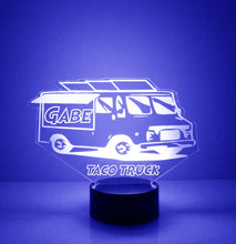 Load image into Gallery viewer, Custom Truck Night Lights with Name / 7 Color Changing LED Lamp III05