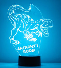 Load image into Gallery viewer, Custom Dinosaur Night Lights with Name / 7 Color Changing LED Lamp III22