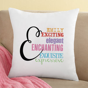 Personalize All About Her Cushion