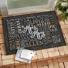 Load image into Gallery viewer, Personalized Couple Door Mat I03
