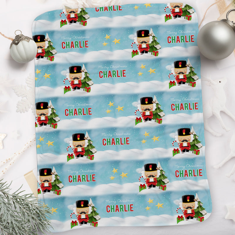 Personalized Christmas Blanket I15-Mini Tin Soldier