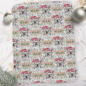 Personalized Christmas Blanket I04-Koala