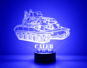 Custom Truck Night Lights with Name / 7 Color Changing LED Lamp III15