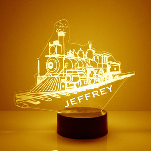 Custom Truck Night Lights with Name / 7 Color Changing LED Lamp III13