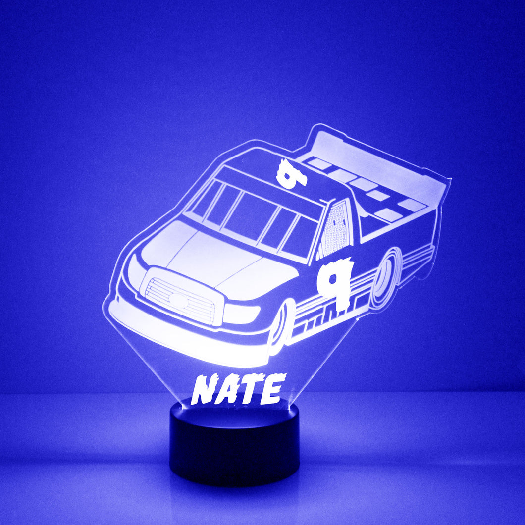Custom Truck Night Lights with Name / 7 Color Changing LED Lamp III04
