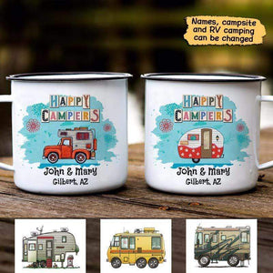 Personalized Happy Campers Mugs - Truck I13
