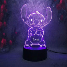 Load image into Gallery viewer, Personalized Name Night Lights for Kids/7 Colors 3D Night Light 08