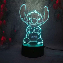 Load image into Gallery viewer, Personalized Name Night Lights for Kids/7 Colors 3D Night Light 08