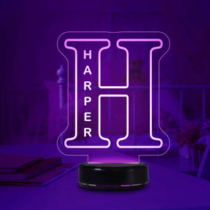Custom Alphabet Night Lights Personalized Name Lamp
