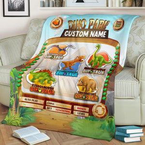 Custom Education Blanket I06 - Dino Park