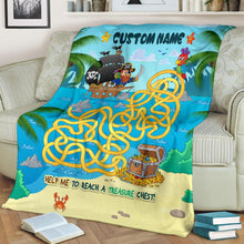 Load image into Gallery viewer, Custom Education Blanket I04 - Pirate Maze