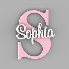 Load image into Gallery viewer, Personalized Nursery Name Sign