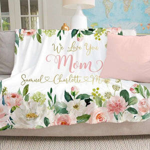 Personalized  Flora Blanket 07